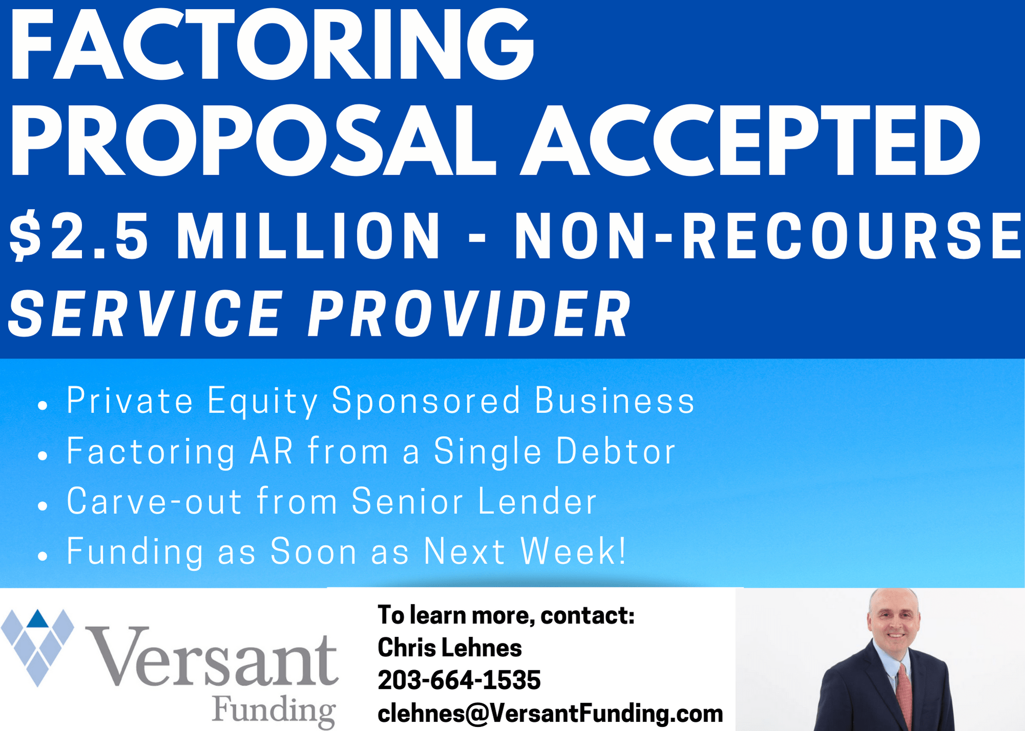 Factoring Proposal Accepted