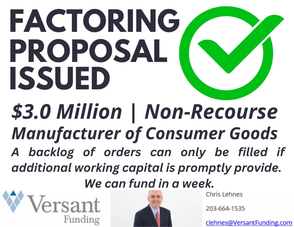 Proposal Issued - $3 Million - Consumer Product Manufacturer